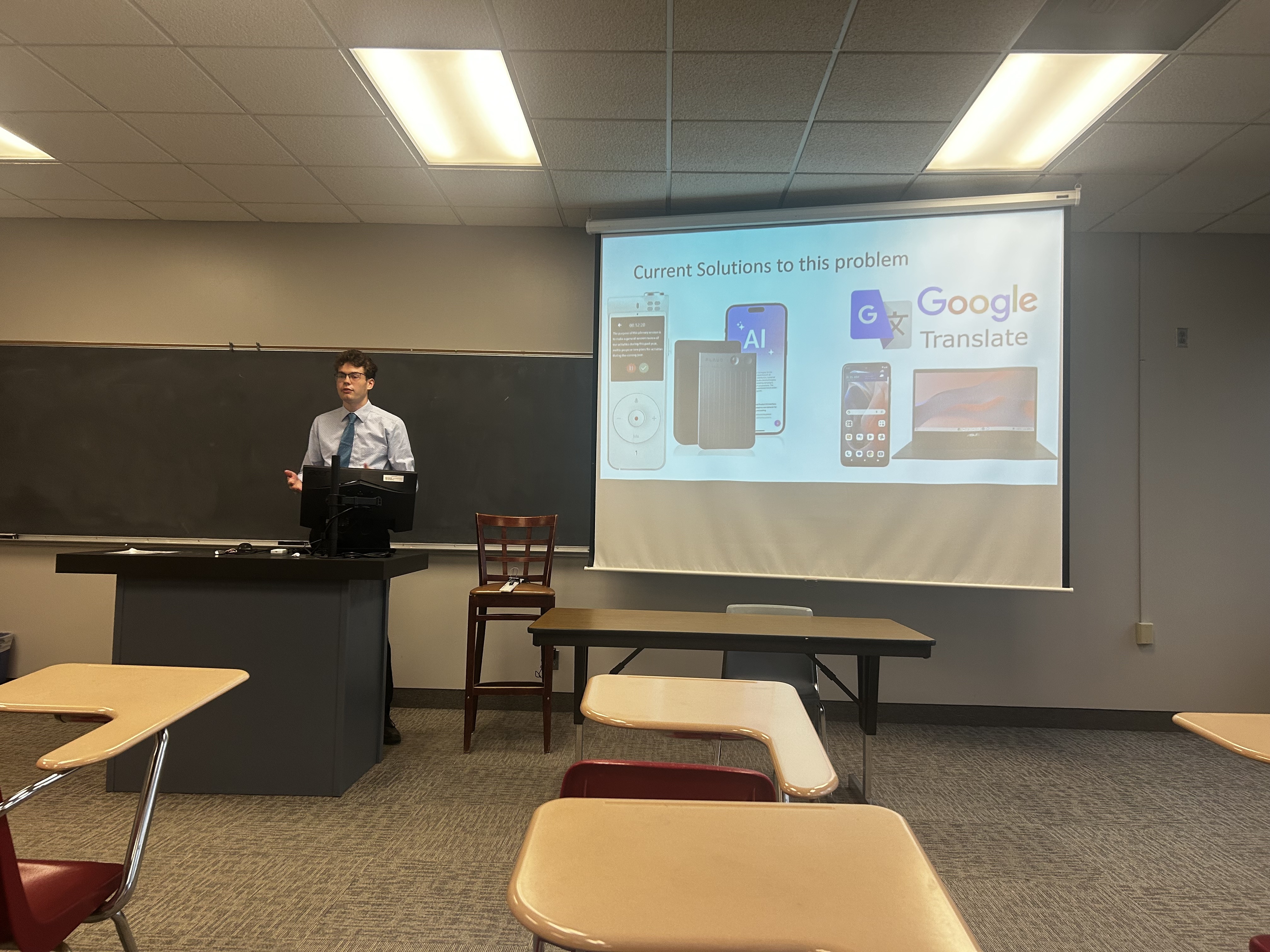 Avery presenting at Houghton University Research Day