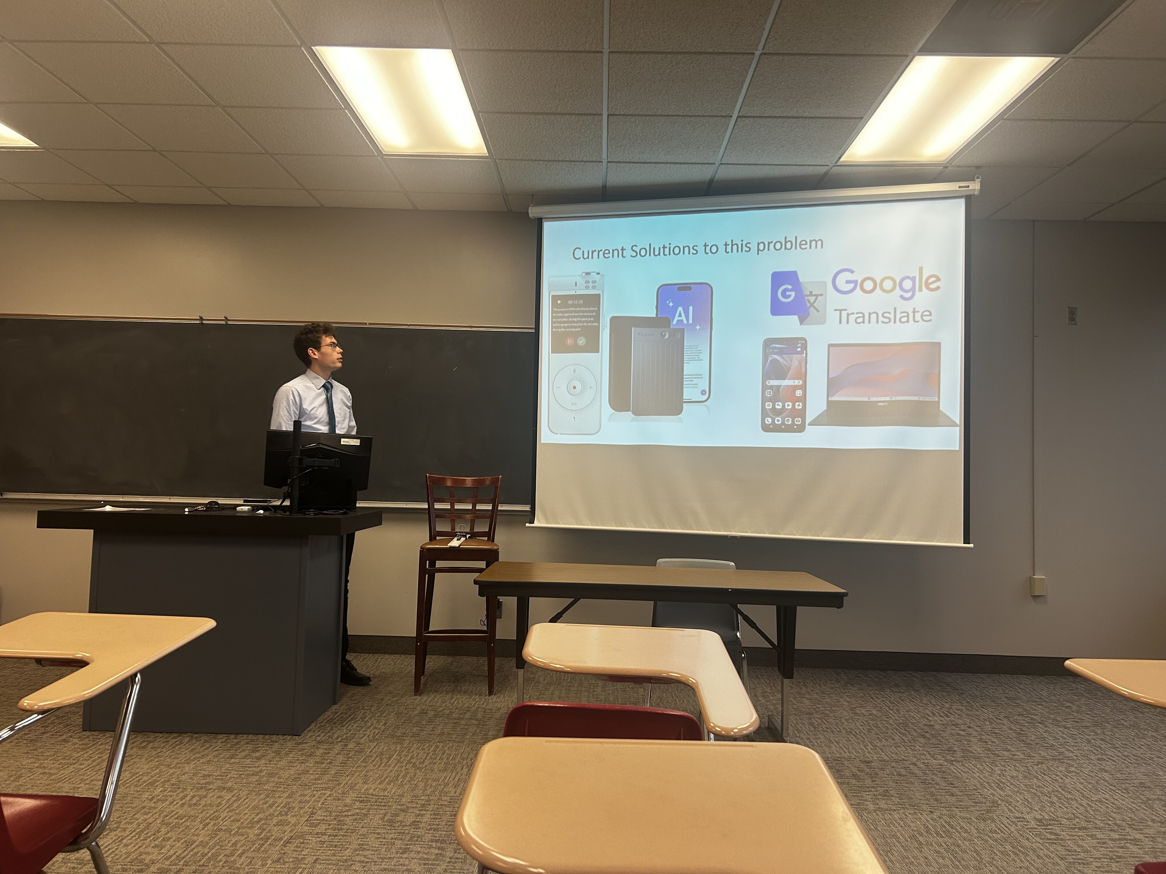 Avery presenting at Houghton University Research Day