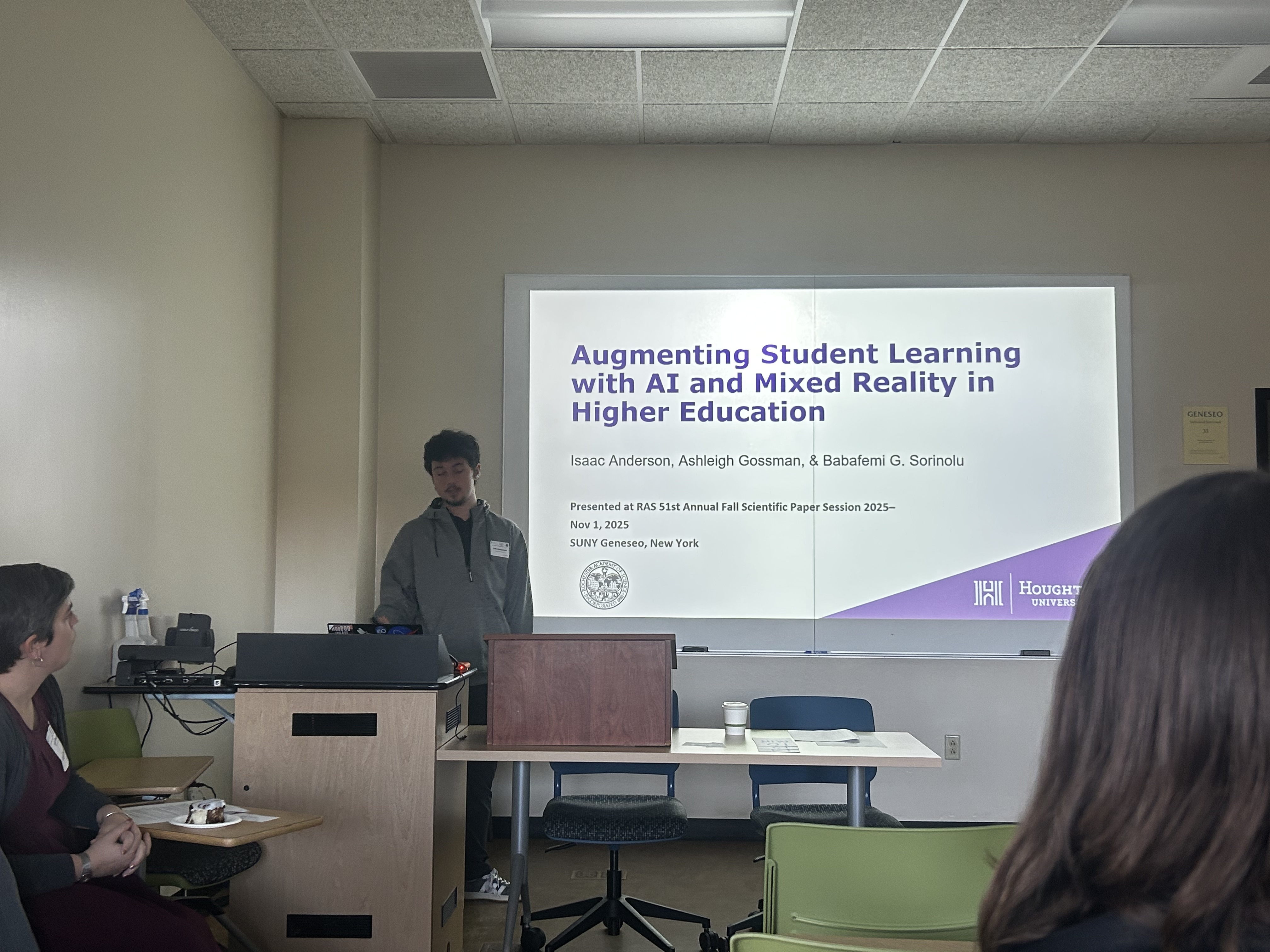 Isaac presenting at RAS 2025